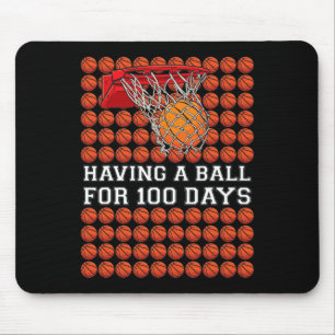 Mousepad Ter Uma Bola De 100 Dias Para Crianças De Basquete