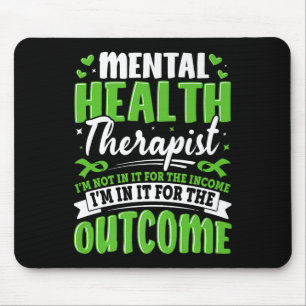 Mousepad Terapeuta de Saúde Mental Não Estou Nisso Pelo Ren