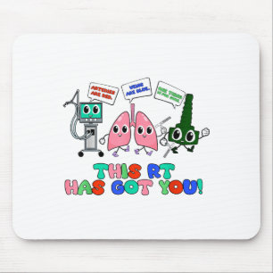 Mousepad Terapeuta Respiratório Design Dia dos Namorados Pu