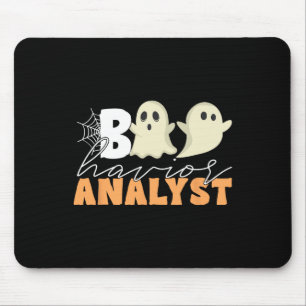 Mousepad Terapêutica com Retro Aba Bcba Halloween Ghost Boo