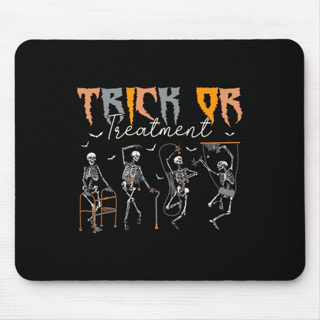 Mousepad Terapêutica Física Com Truques Ou Tratamento Pt (Frente)