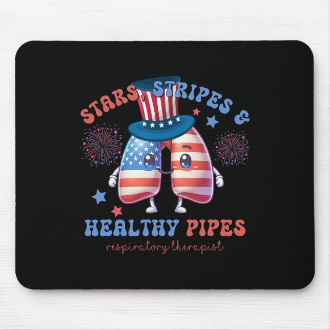 Mousepad Terapêutica Respiratória Pulmonar Quarto De (Frente)