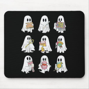 Mousepad Terapia da Fala do Fantasma do Halloween Slp Retro