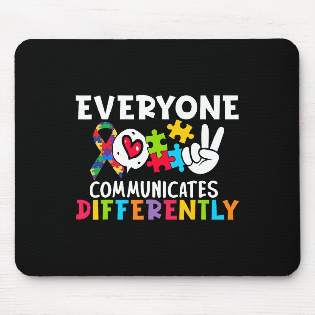 Mousepad Terapia da Fala Todos Comunicam de Maneira Diferen (Frente)
