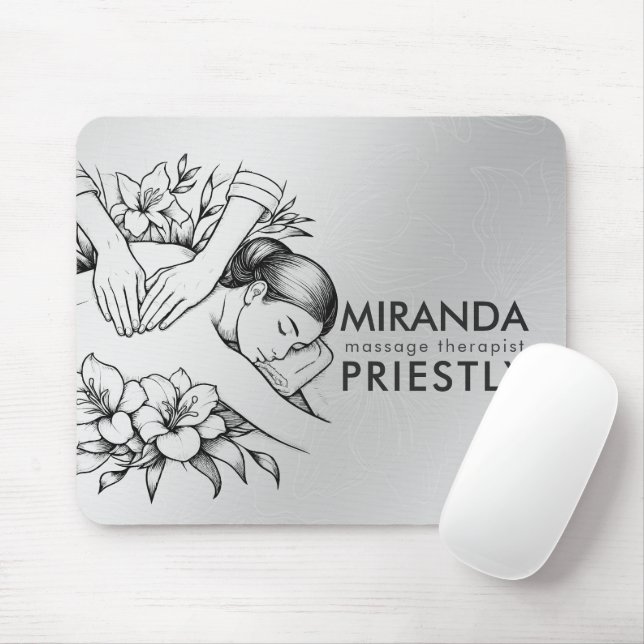 Mousepad Terapia de Massagem Mãos de Cura Spa de Energia Be (Com mouse)