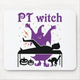 Mousepad Terapia Física Feiticeira de Halloween PT