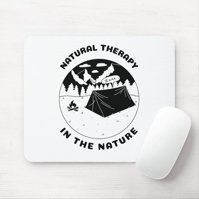 Mousepad Terapia natural na natureza  (Com mouse)
