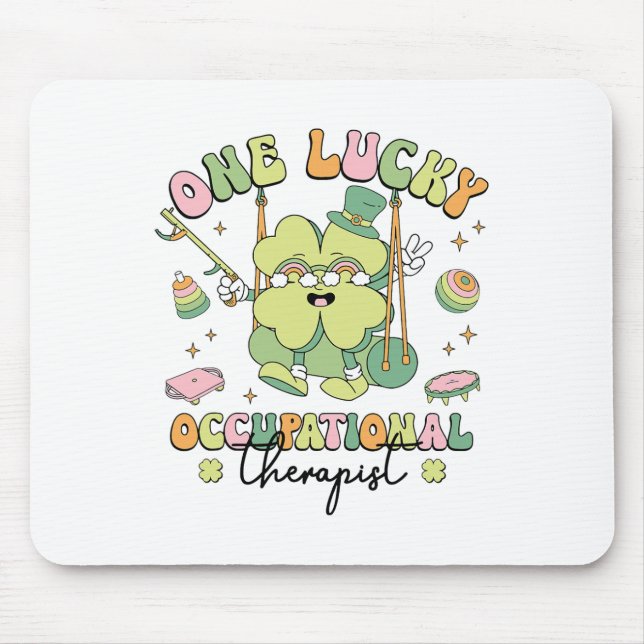 Mousepad Terapia Ocupacional Ot Dia de São Patrício Ocupaci (Frente)