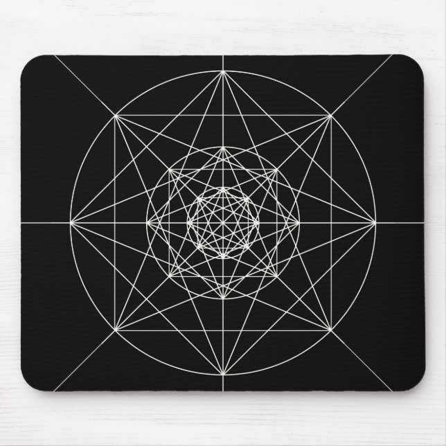 Mousepad Terceira geometria sagrado dimensional (Frente)