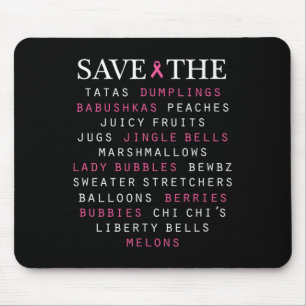 Mousepad Termos de gíria de consciência do Cancer da mama