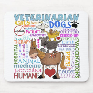 Mousepad Termos do Veterinarian-Subway Art Vet