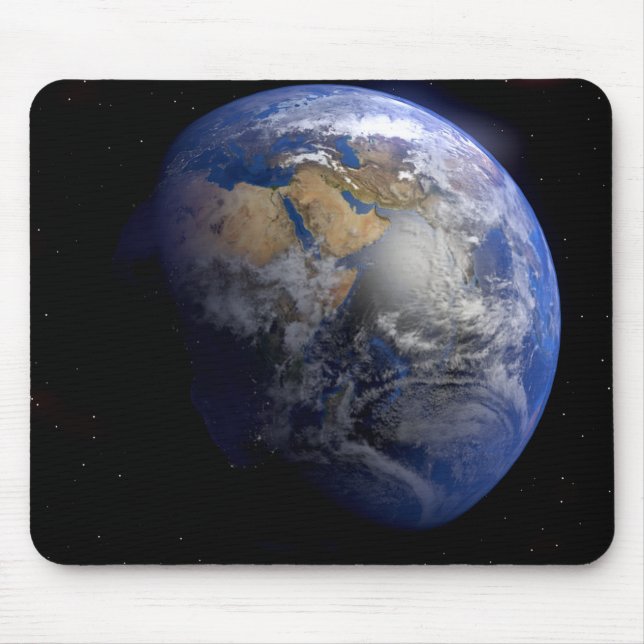 Mousepad Terra Azul do Espaço Inspiracional (Frente)