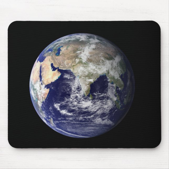 Mousepad Terra cheio mostrando Europa e Ásia (Frente)