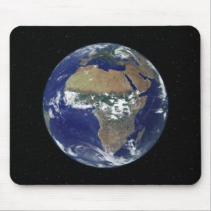 Mousepad Terra completa que mostra África e Europa