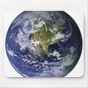 Mousepad Terra completa que mostra America do Norte