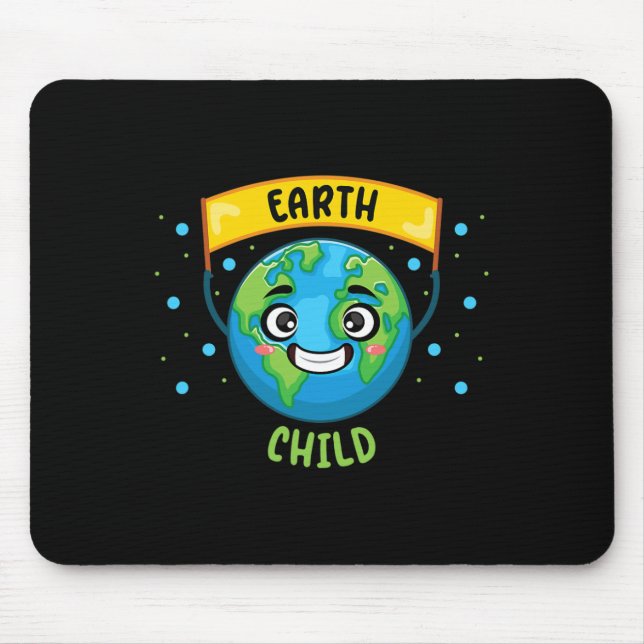 Mousepad Terra Criança Salva Planeta Professora Ciência Cli (Frente)