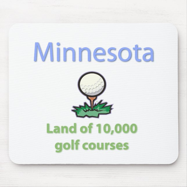 Mousepad Terra de 10 mil campos de golfe (Frente)