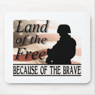 Mousepad Terra do livre devido às forças armadas bravas