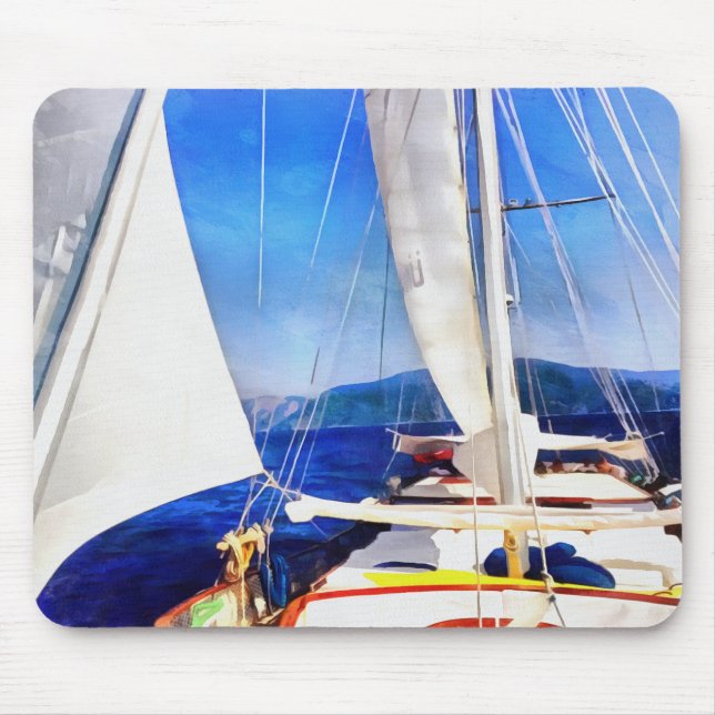 Mousepad Terra Foi Criada Para Barcos Visitarem Arte À Vela (Frente)