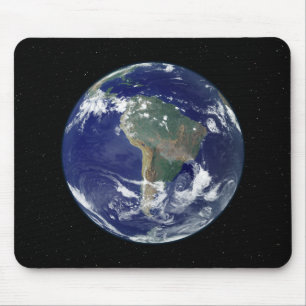 Mousepad Terra inteiramente iluminada centrada em Ámérica