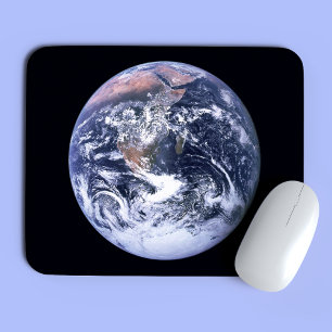 Mousepad Terra Marble Azul em Preto