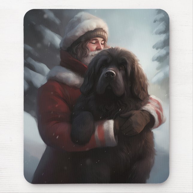 Mousepad Terra Nova Com Papai Noel Natal Festivo  (Frente)