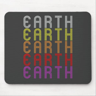 Mousepad Terra Planeta Retro Astronomia da Vintage