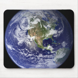 Mousepad Terra que mostra o hemisfério ocidental