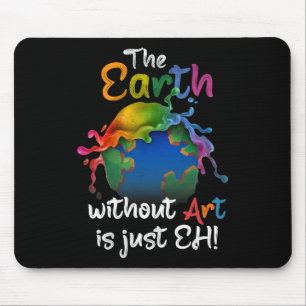 Mousepad Terra Sem Arte É Apenas O Dia da Terra - Planeta
