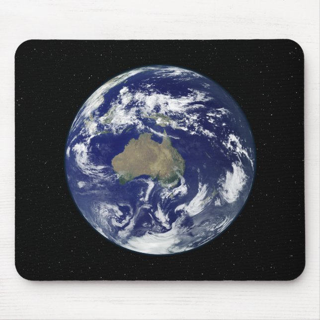 Mousepad Terra totalmente iluminada centrada na Austrália e (Frente)