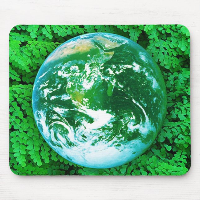 Mousepad Terra Verde - consciência ecológica (Frente)