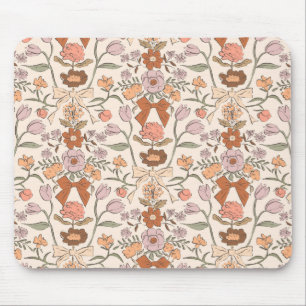 Mousepad Terracotta Rustic Arcos and Blossoms