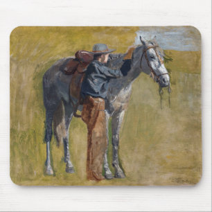Mousepad Terras Áridas Americanas: Cowboy do Velho Oeste co