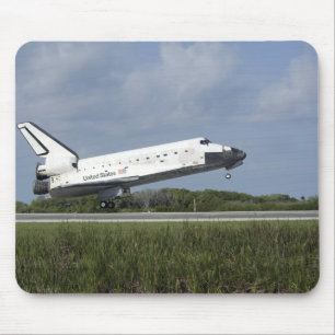 Mousepad Terras da descoberta do vaivém espacial na pista