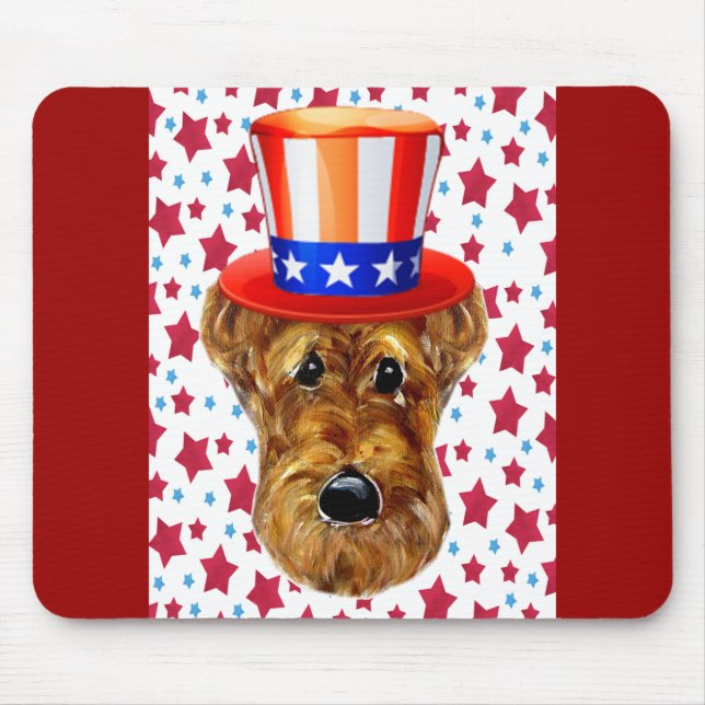 MOUSEPAD TERRIER AIREDALE (Frente)