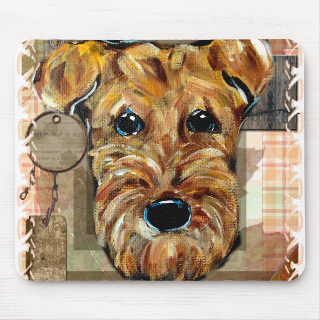 MOUSEPAD TERRIER AIREDALE (Frente)