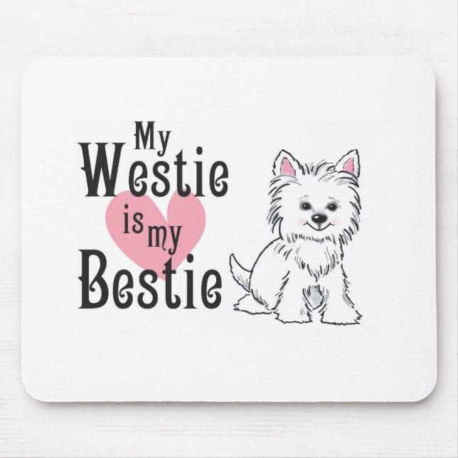 Mousepad terrier West Highland (Frente)