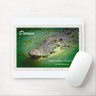 Mousepad Território Norte Darwin - Placa do Rato Crocodilo