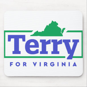 Mousepad Terry McAuliffe para Governador da Virgínia