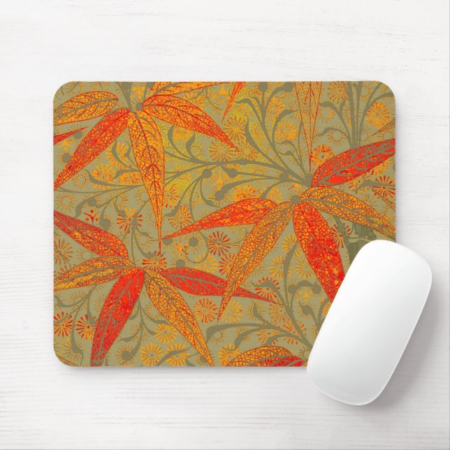 Mousepad Terthy Bamboo Art Vintage Impressão Orange (Com mouse)