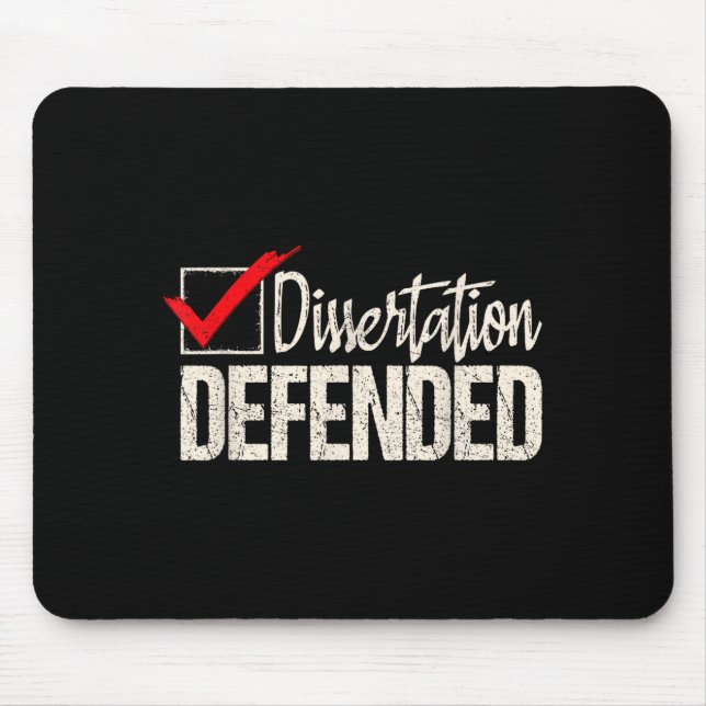 Mousepad Tese defendida - graduado phd ph.d. (Frente)