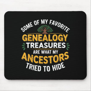 Mousepad Tesouros de Genealogia Genealogista Genético Ances