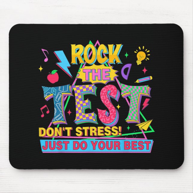 Mousepad Teste do professor motivador do ponto de teste (Frente)