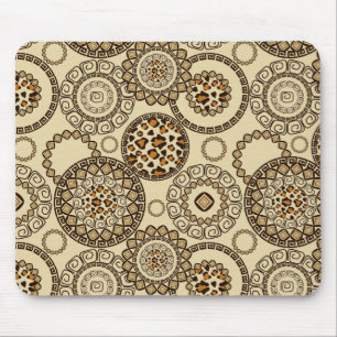 Mousepad Teste padrão africano 3 da pele da chita