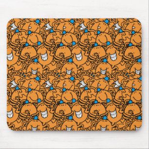 Mousepad Teste padrão alaranjado das cócegas do Sr. Agrad