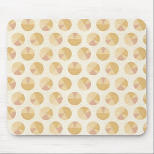 Mousepad Teste padrão alaranjado do círculo de etapa   de