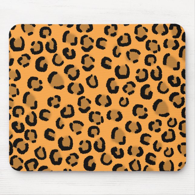 Mousepad Teste padrão alaranjado, preto e de Brown do (Frente)