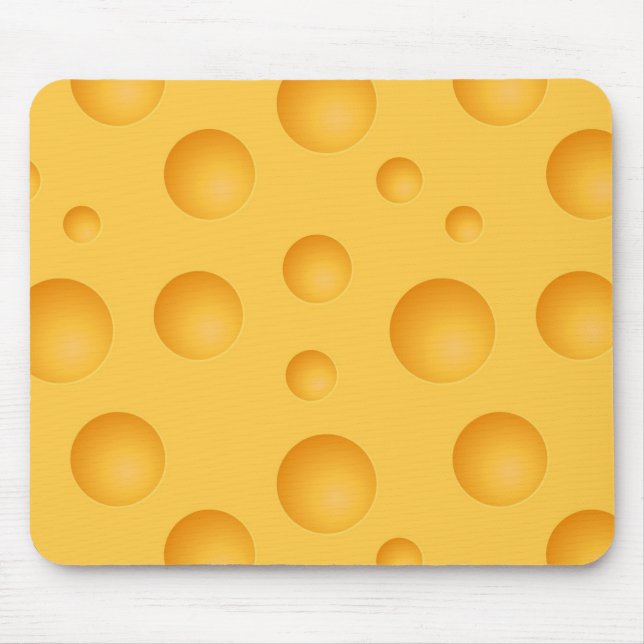 Mousepad Teste padrão amarelo do queijo (Frente)