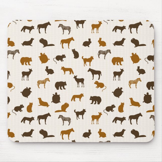 Mousepad Teste padrão animal 1 (Frente)