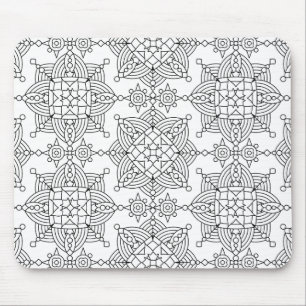 Mousepad Teste padrão artística tribal inspirado